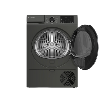 Ariston Dryer 9 kg 15 Programs Manhattan grey Heat Pump Steam cure A+++(-25%)