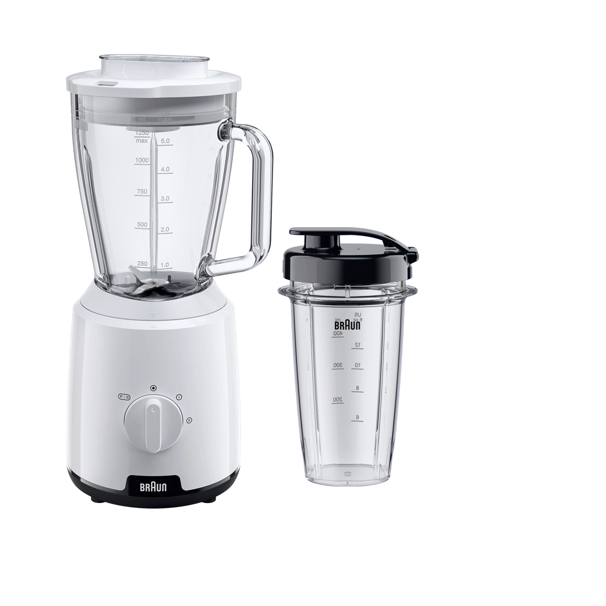 Braun Blender 600 W 2 speeds and pulse 1.5 L White TriAction Technology