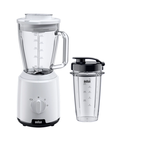 Braun Blender 600 W 2 speeds and pulse 1.5 L White TriAction Technology