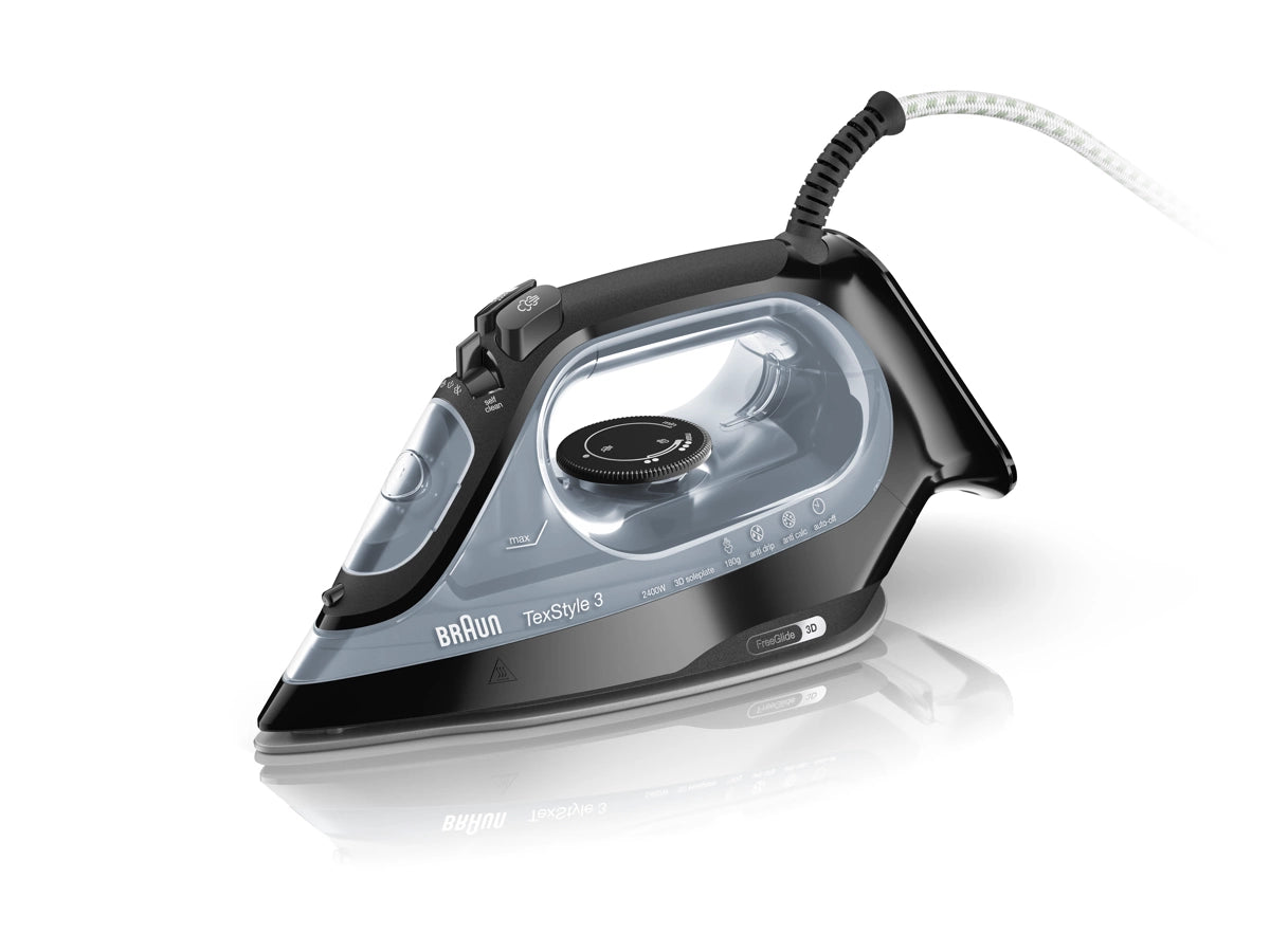 Braun SI3055BK SuperCeramic Soleplate Iron with FreeGlide 3D Technology