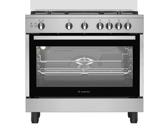 Ariston Gas Cooker ARR9 GGF 23127 XJA - 5 Burners, Full Safety