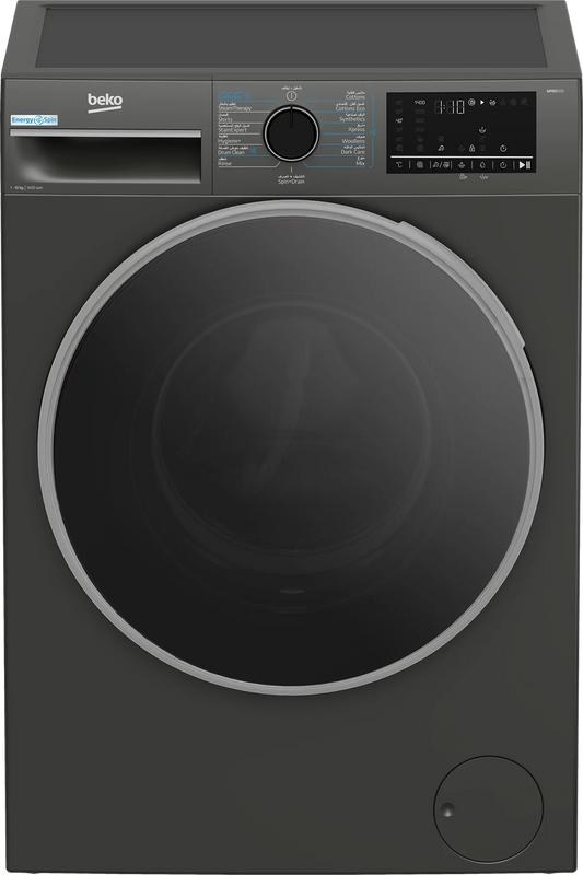 Beko Washing Machine 10 kg A+++ Inverter 1400 RPM Manhattan Gray - Model B3WFU51042ESMG