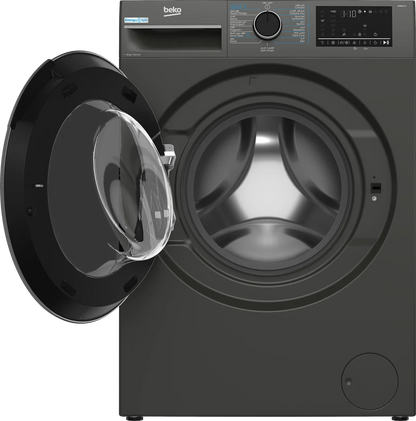 Beko Washing Machine 10 kg A+++ Inverter 1400 RPM Manhattan Gray - Model B3WFU51042ESMG