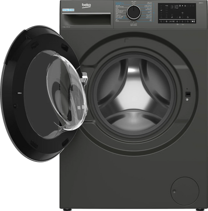 Beko Washing Machine 8 kg 15 Programs 1400 RPM Manhattan Gray Inverter A+++ | B3WFU4842ESMG
