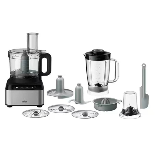 Braun Food Processor 800 W 2 speed settings with Pulse 2.1 L Bowl Capacity and Accessories Black