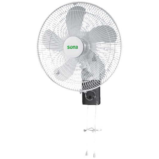 Sona Wall Fan 16 inch 5 Blades and 3 speeds with Remote (WF-4023R)