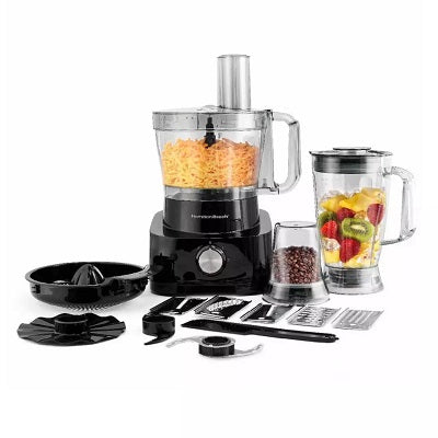 HAMILTON Beach Food Processor 1000 Watt 3.5 Liters - Black FP1012-ME