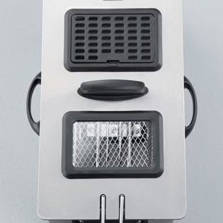 Severin FR 2431 Electric Deep Fryer – 3L Capacity, 2000W Power, Up to 400g, Stainless Steel/Black
