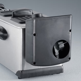 Severin FR 2431 Electric Deep Fryer – 3L Capacity, 2000W Power, Up to 400g, Stainless Steel/Black