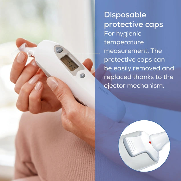 Beurer Ear Thermometer with Infrared Measurement Technology For Hygienic Measuring Ft 58
