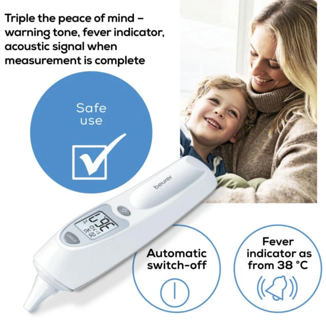 Beurer Ear Thermometer with Infrared Measurement Technology For Hygienic Measuring Ft 58