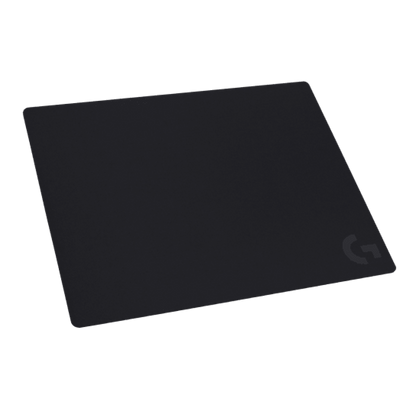 Logitech G640 Large Cloth Gaming Mouse Pad – 400×460mm, Moderate Surface Friction, Optimized for Logitech G Sensors, Rubber Base Stability, 3mm Thickness, Black