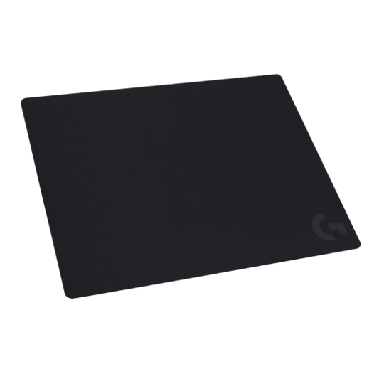 Logitech G640 Large Cloth Gaming Mouse Pad – 400×460mm, Moderate Surface Friction, Optimized for Logitech G Sensors, Rubber Base Stability, 3mm Thickness, Black