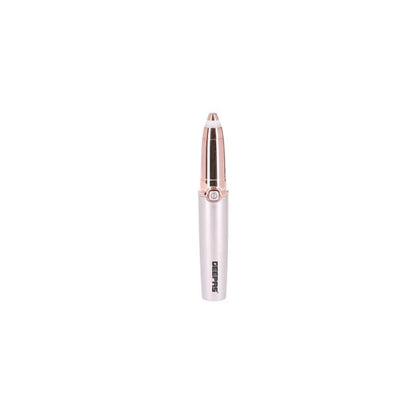 Geepas GLS86040 Eyebrow Trimmer – USB Rechargeable, Built-in Light Indicator, Precision Head with Sharp Blades, Portable Design, Rose Gold
