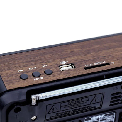 Geepas Rechargeable 8‑Band Bluetooth Radio Player GR6836 with USB/SD, AC/DC Power, and Built‑In Lithium Battery