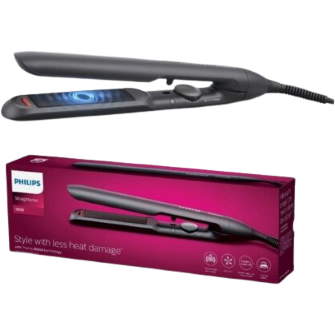 PHILIPS 5000 Series ThermoShield Hair Straightener 230°C - Black BHS510