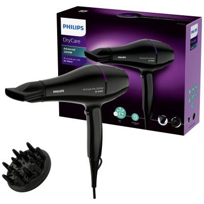 PHILIPS DryCare Pro Hair Dryer 2200 Watt - Black BHD274