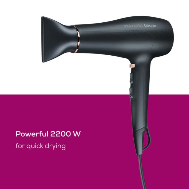 Beurer Hair Dryer – HC 50 Powerful and Versatile Hair Dryer with Ionic Technology