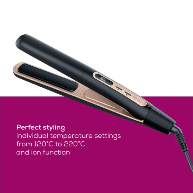 Beurer HS 100 Hair straightener ,Straighteners with ion function – ready to use in just 12 seconds | HS 100