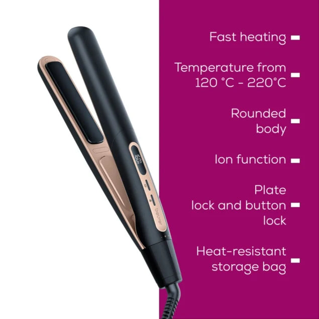 Beurer HS 100 Hair straightener ,Straighteners with ion function – ready to use in just 12 seconds | HS 100