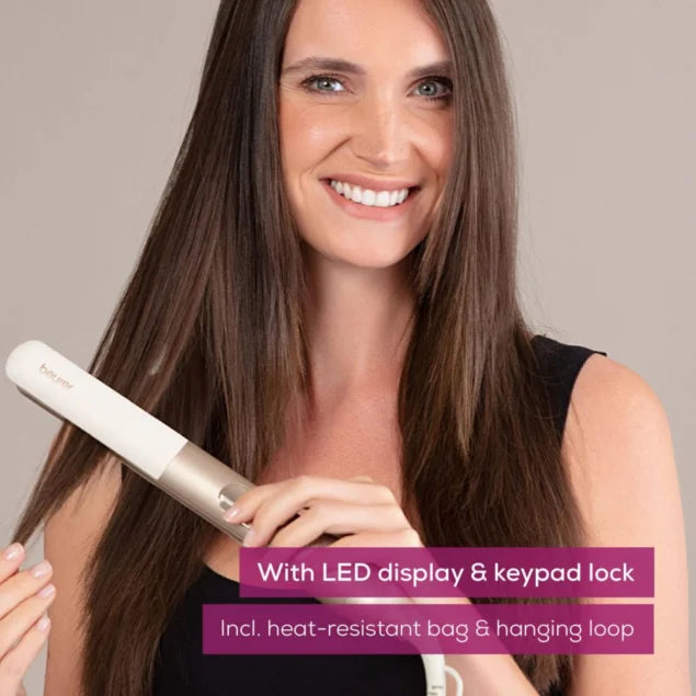 Beurer HS 70 ICONIC Pro Hair Straightener, 100-220°C, Professional Styling
