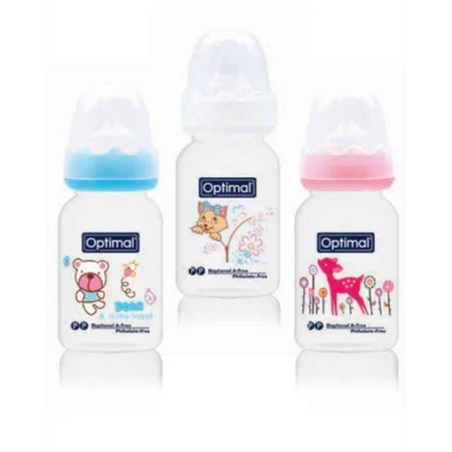 Optimal Slim Waist Feeding Bottle 140 Ml Orthodontic