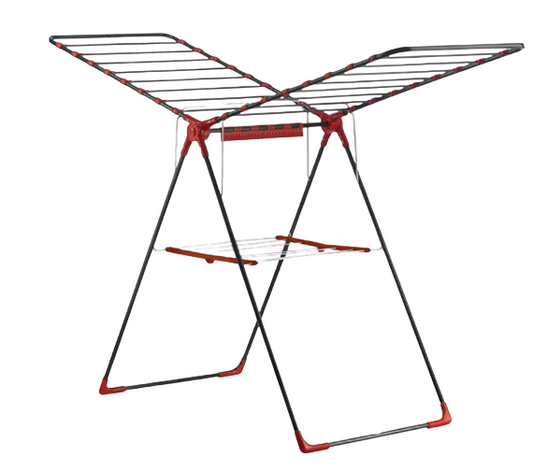 MIRAS Cloth Drying Rack – Model M-253 (Black &amp; Red)