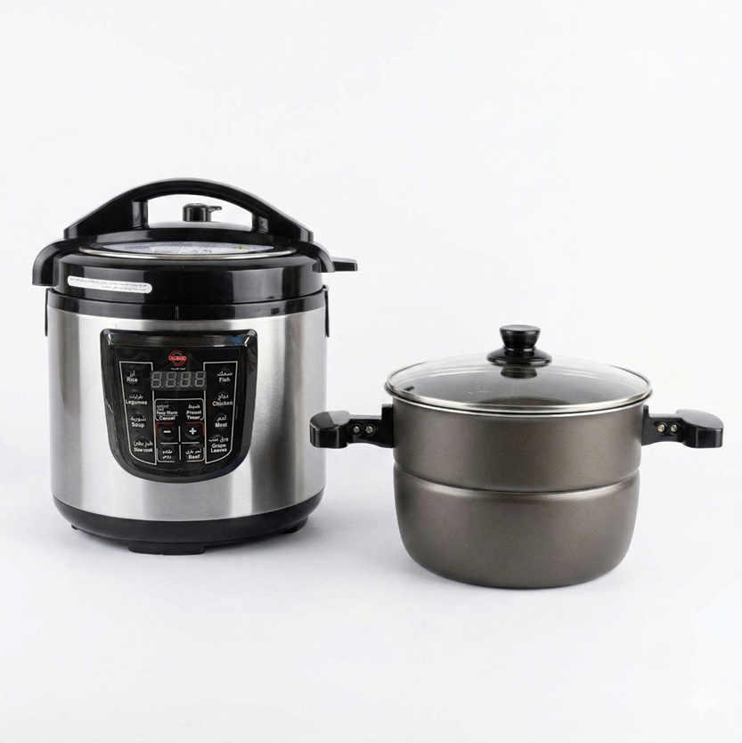 Al-Baik 8L Electric Pressure Cooker - (GT809-W (PRO))