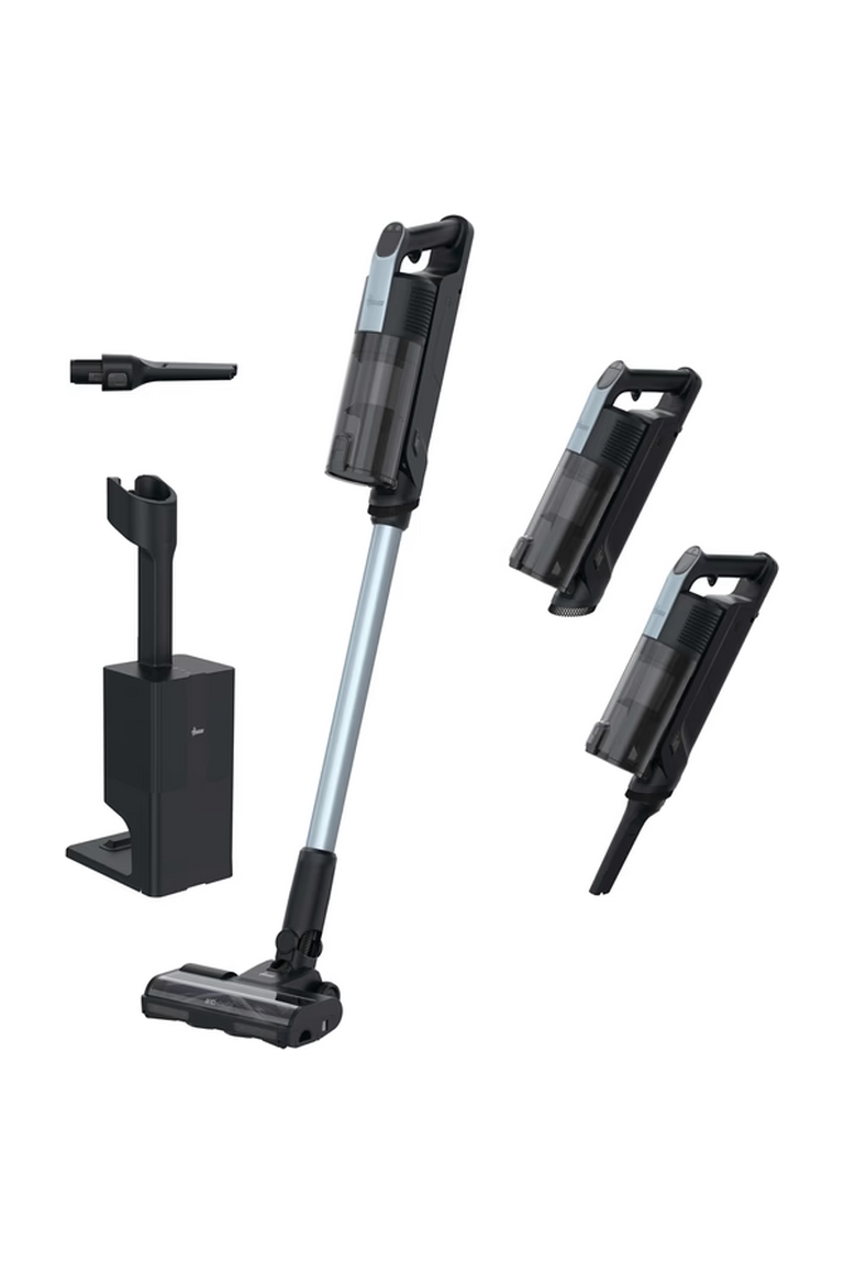 Hoover HF3 PRO Home Cordless Stick Vacuum Cleaner 400W 150AW 60min HEPA 13 Auto-Empty Station Quartz Light Grey – HF350HP 011