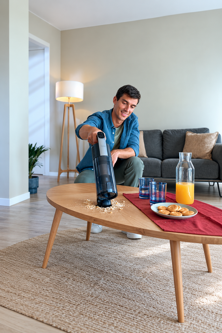 Hoover HF3 PRO Home Cordless Stick Vacuum Cleaner 400W 150AW 60min HEPA 13 Auto-Empty Station Quartz Light Grey – HF350HP 011