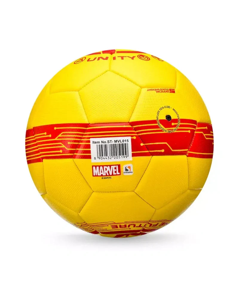 Marvel Iron Man Football - Durable Machine-Stitched Soccer Ball for Kids