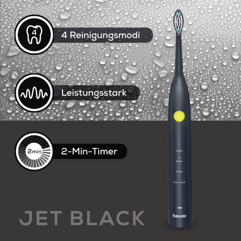 Beurer SC 30 Elektrische Schallzahnbürste 10487 Electric toothbrush Black-yellow