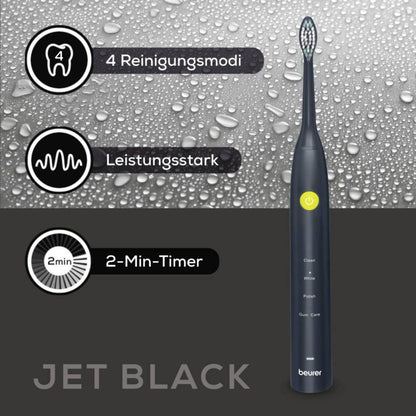 Beurer SC 30 Elektrische Schallzahnbürste 10487 Electric toothbrush Black-yellow