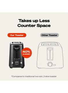2-Slice Essentials Slim Toaster 850 W TS150ME black