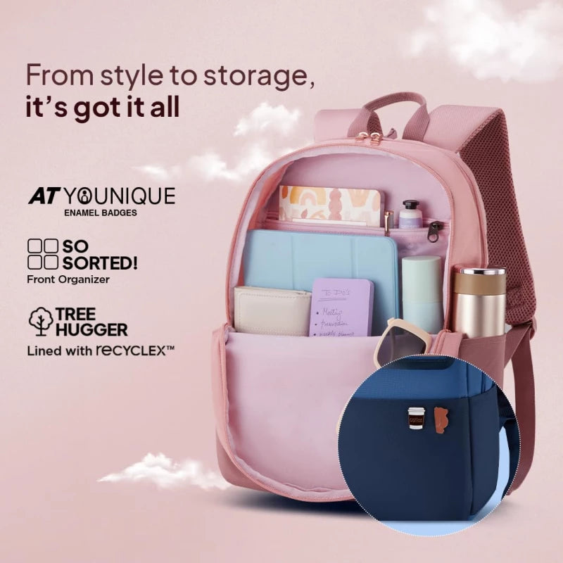 American Tourister Bella 3.0 Style 01 Pink 20L College and Office Backpack for Women