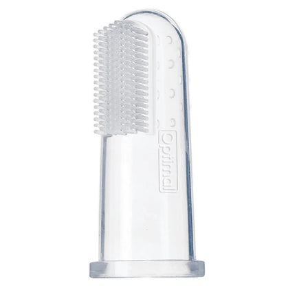 Optimal Baby Silicone Toothbrush, Ultra Soft, Soothes Teething Gums, Prevents Cavities