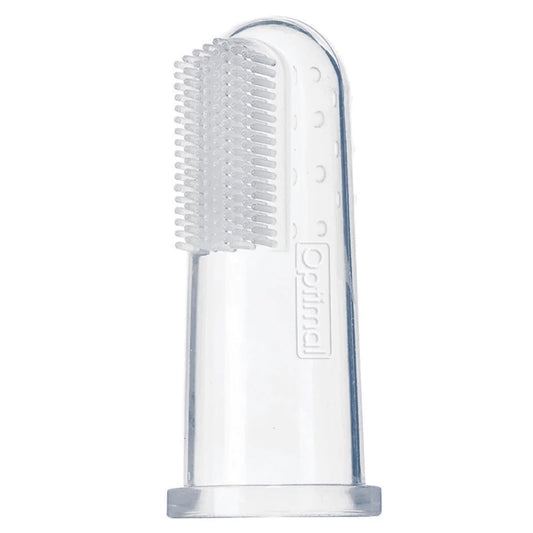 Optimal Baby Silicone Toothbrush, Ultra Soft, Soothes Teething Gums, Prevents Cavities