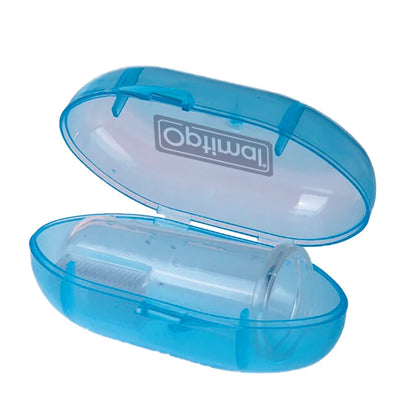 Optimal Baby Silicone Toothbrush, Ultra Soft, Soothes Teething Gums, Prevents Cavities