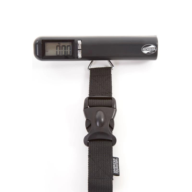 American Tourister Digital Luggage Scale Black, Compact and Lightweight, 2 AAA Battery Powered