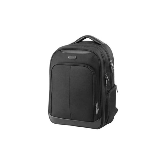 American Tourister Bass Backpack Black, 23L Capacity, Durable 1680D Polyester Fabric, Antimicrobial Inner Lining, Lightweight Multi-Purpose Design for Everyday Use