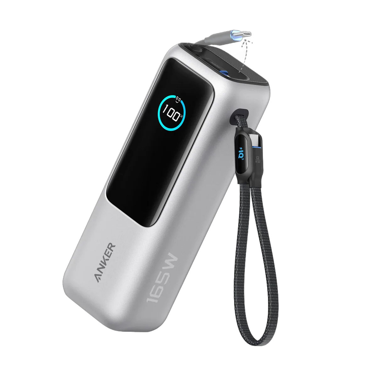 Anker 165W Power Bank | 25,000mAh USB-C Laptop Charger - Grey