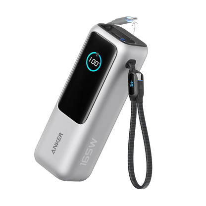 Anker 165W Power Bank | 25,000mAh USB-C Laptop Charger - Grey