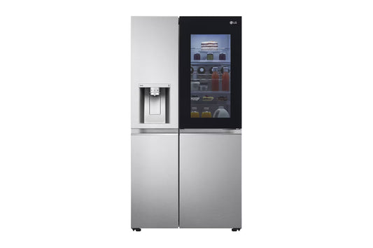 Side By Side Refrigerator, 598L Capacity with HygieneFRESH+™Silver Color