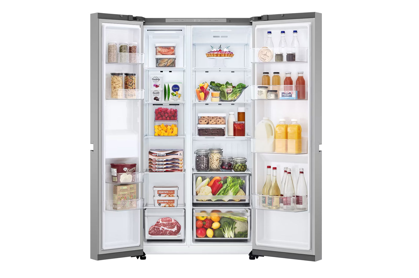 LG Side By Side Refrigerator 703L Gross Capacity , Inverter Compressor, Multi AirFlow, Express Cool, Smart Diagnosis™
