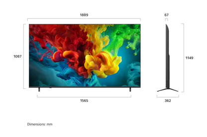 85 inch LG QNED evo AI Mini LED QNED84 4K Smart TV 2026