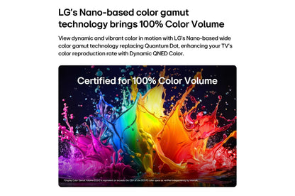 75 inch LG QNED AI Mini LED QNED70 4K Smart TV 2026