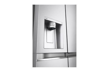 LG Door-in-Door™ ThinQ™ Side By Side 674 L Gross Capacity, Refrigerator UV Nano™, Linear Cooling™, ThinQ™ in Silver Color