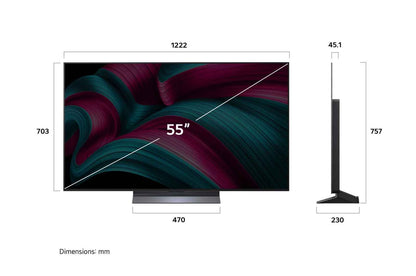 55 inch LG OLED evo AI C5 4K 144Hz Smart TV AI Magic remote webOS25 2025