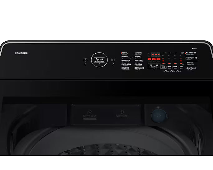 Samsung Bespoke AI Top Load Washing Machine 17KG – Model WA80F17S8CRQ – Black Glass – 2025 Edition