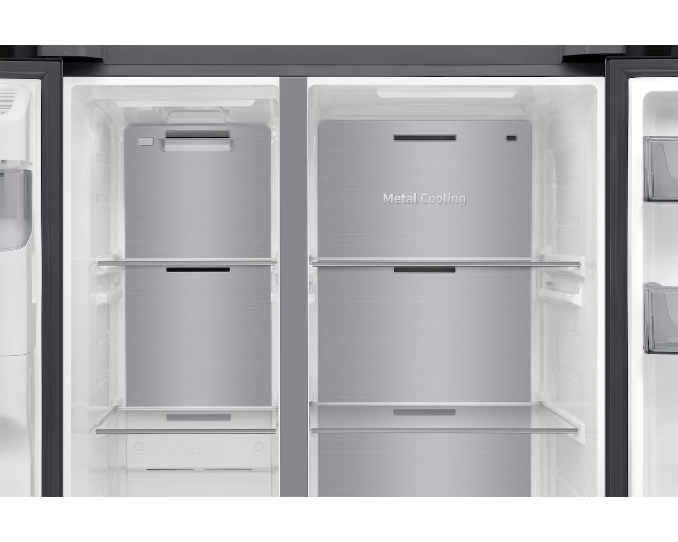 Samsung Bespoke AI Refrigerator SBS AI Energy Mode 617L - Side-by-Side Refrigerator - Black -